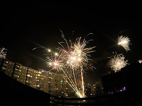 Fireworks on silvester 2016 Fužine Ljubljana 2 shot