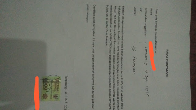 Corat Marut Pendistribusian BPNT di Desa Pekayon Sukadiri