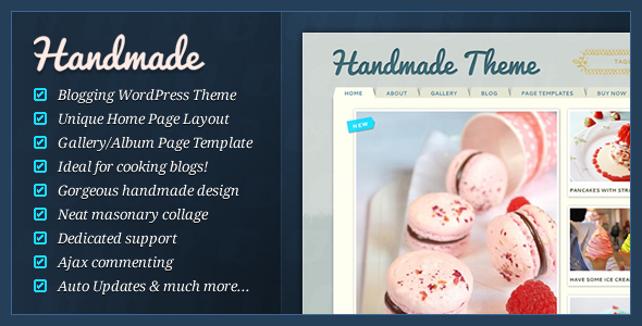 Handmade - Personal Blog WordPress Theme Free Download by ThemeForest.
