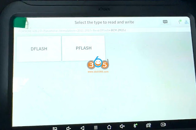 Read Porsche BCM 2M25J with Xtool KC501 4