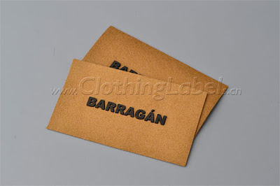 High-frequency leather labels