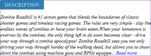 Zombie Roadkill 3D game review