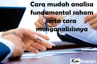 Cara analisa fundamental saham 