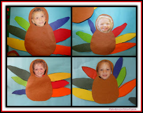 Fine Motor Turkey Project for Preschool (Bulletin Board) via RainbowsWithinReach