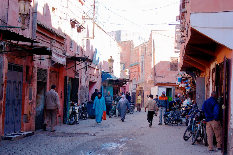 calles de la medina de marrakech