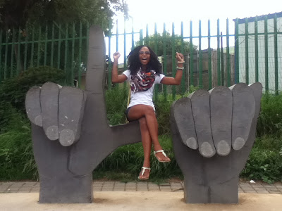 South African girl in Soweto, South Africa