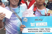 Siswa SMPN 1 Rawamerta Raih Juara 1 Lomba Sepatu Roda Tingkat Pelajar di Jakarta