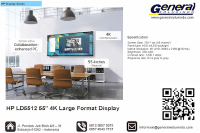 HP LD5512 55" 4K Large Format Display