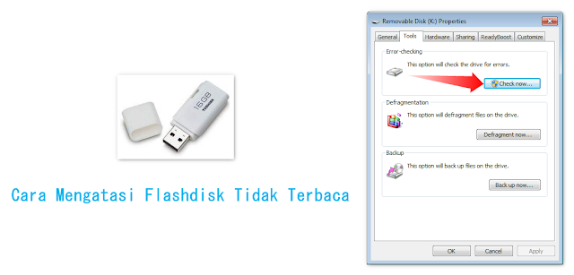 cara mengatasi flashdisk tidak terbaca di laptop windows