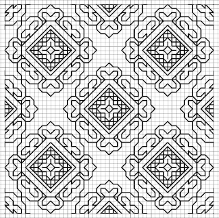 free blackwork motif fill pattern