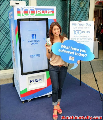100PLUS Free The Can Game, 100PLUS Win The Day, Free 100PLUS, 100PLUS, interactive vending machine, 100PLUS game, mutiara damansara, free 100PLUS, free the can game