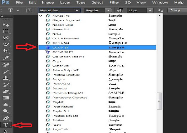 cara memasukan font ke photoshop cc sangat mudah