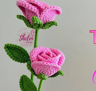 PATRON GRATIS ROSA AMIGURUMI 67523