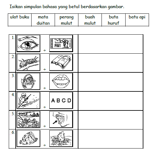 Latihan Simpulan Bahasa Bergambar [Free Download PDF 