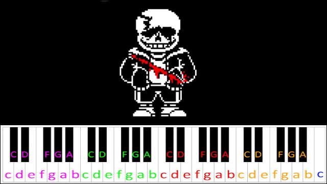 An Enigmatic Encounter (Undertale Last Breath Phase 3) Piano / Keyboard Easy Letter Notes for Beginners