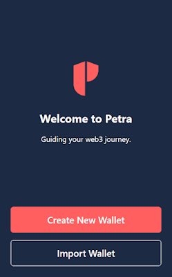 Create a Petra Aptos wallet