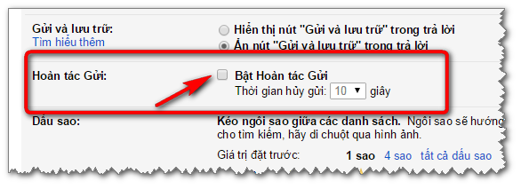 Undo send email, lấy lại email đã lỡ gửi