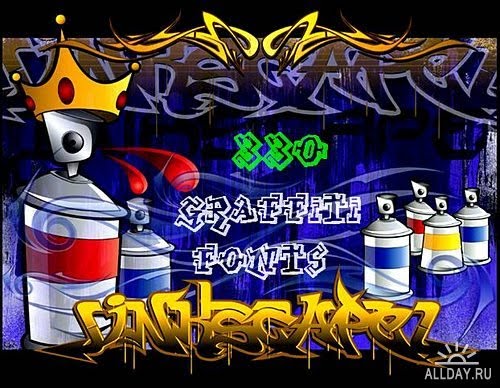 Graffiti fonts are very cool