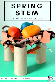 Spring STEM Challenge - Design and create a bird nest using recyclable or found materials in nature. STEM for all seasons. #stemeducation | Meredith Anderson - Momgineer