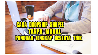 Cara jualan online shop tanpa modal di shopee
