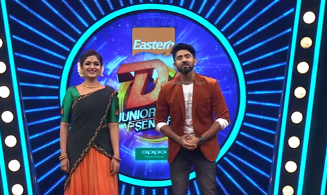 Hakha Jafar- Anchors of D4 Dance Junior VS Senior Show on Mazhavil Manorama