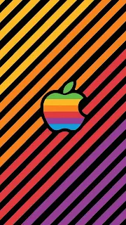 iPhone Colorful Apple Logo Wallpaper
