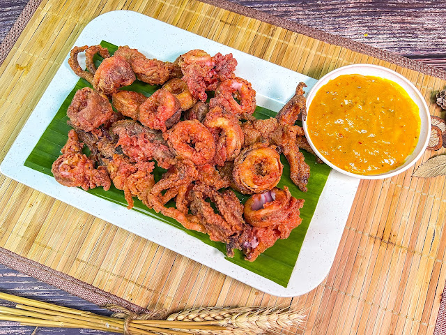 KANCIL RAJA PAIS DANAU KOTA LANCAR MENU BAHARU SOTONG DAN UDANG BERSALUT TEPUNG BERSAUS TEMPOYAK