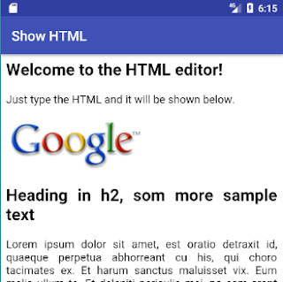 Menampilkan Kode HTML pada WebView Android