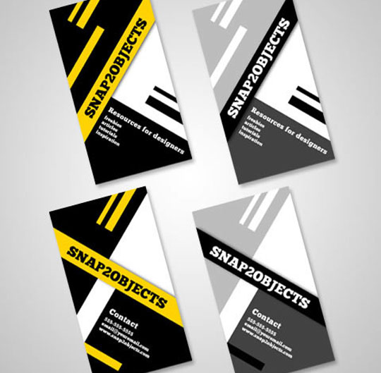 visiting card format. A Business Card Template Pack