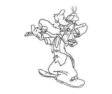 #7 Goofy Coloring Page