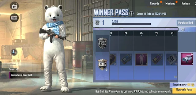 PUBG Mobile Lite Season 19 WP rewards