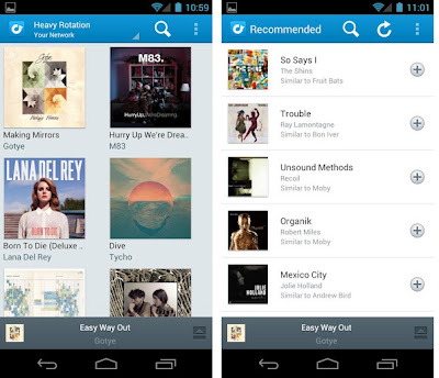 Rdio for Android ICS