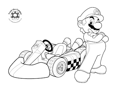 Mario Kart Coloring on Jimbo S Coloring Pages  Mario Kart Wii Coloring Pages