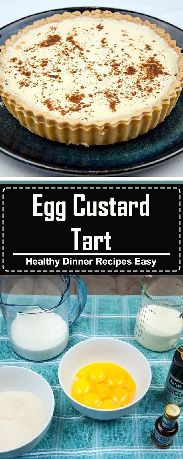 Egg custard tart. What a delicious dessert. We love this simple recipe in our house. Always a family favourite. Easy to make, and the kids can help! Yum!! | theyumyumclub.com #eggcustard #delicious #foodpics #dessert #sweet #foodlover #yummy #baking #cus