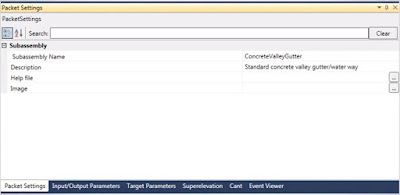 Autodesk Subassembly Composer Packet Settings