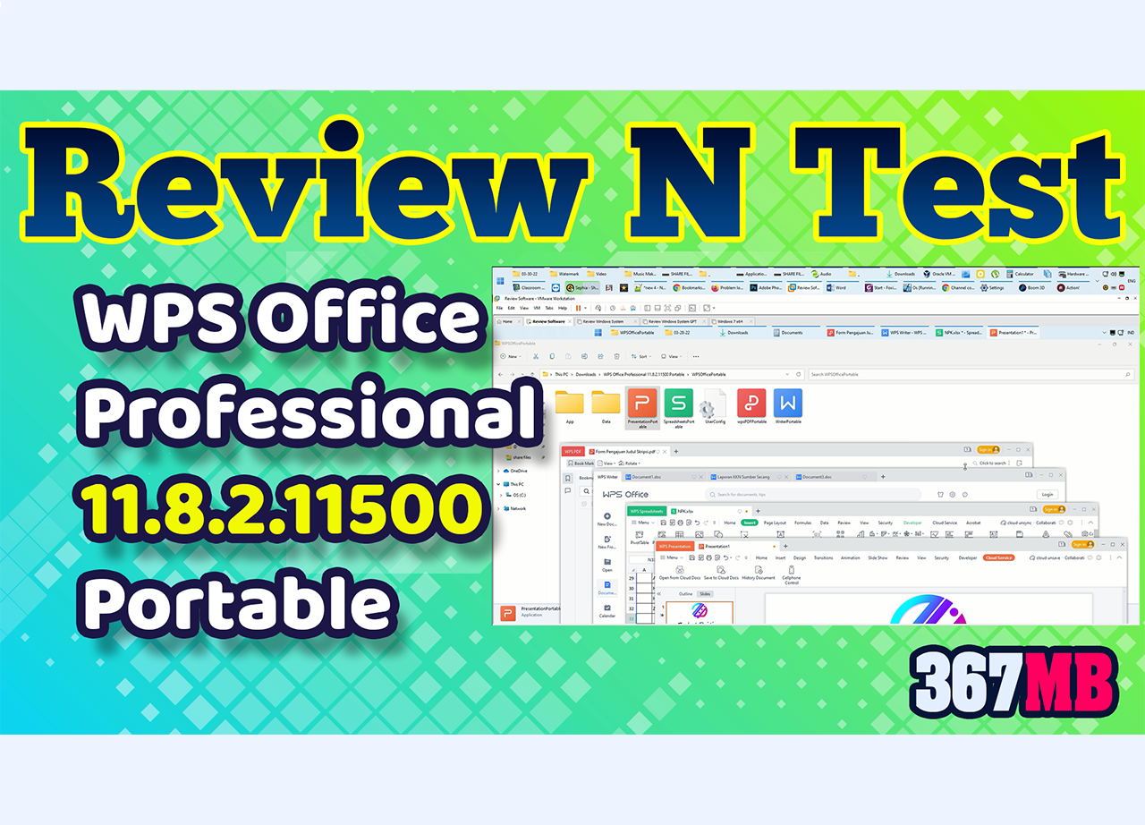 Review WPS Office Professional 11.8.2.11500 Portable