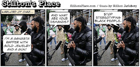 stilton’s place, stilton, political, humor, conservative, cartoons, jokes, hope n’ change, BLM, protests, seattle, race, rapper