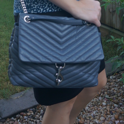 Rebecca Minkoff Edie regular shoulder bag in Luna blue
