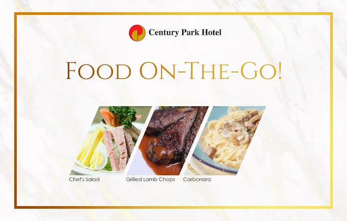 FOOD ON-THE-GO!  Century Park Hotel’s food delivery service