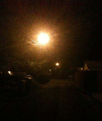 street light at night