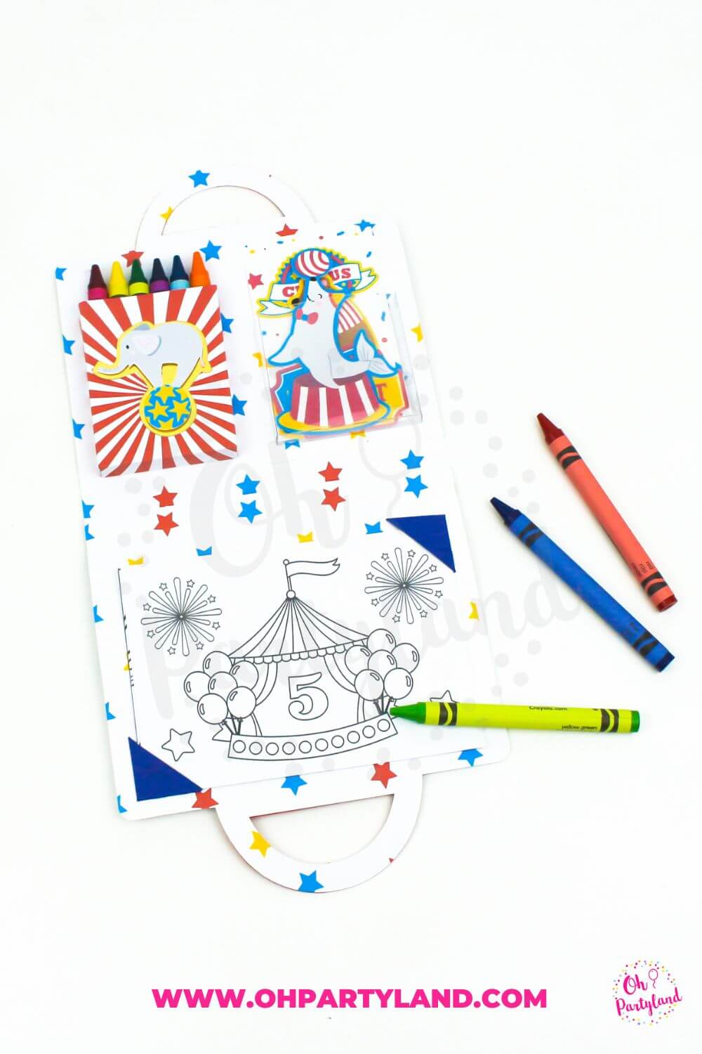 coloring suitcase box template