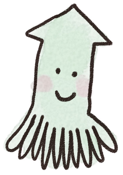 イカのイラスト 動物 ゆるかわいい無料イラスト素材集 イカのイラスト 動物 ゆるかわいい無料イラスト素材集