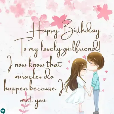 romantic happy birthday wishes to my lovely girlfriend images