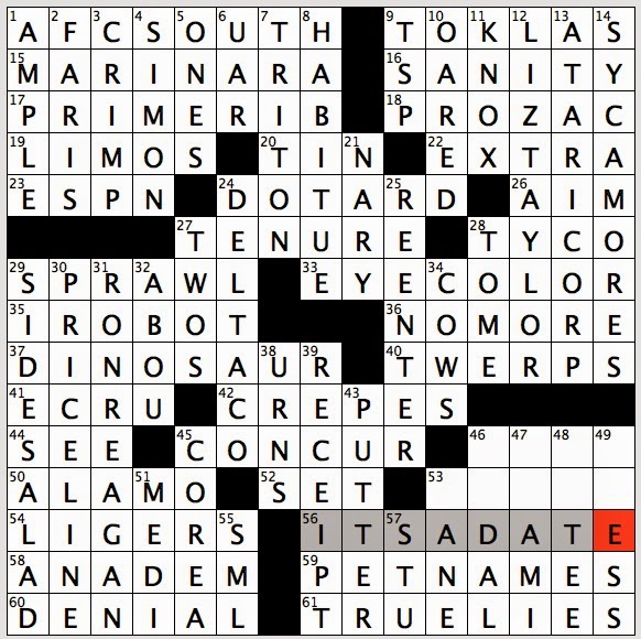 Rex Parker Does The Nyt Crossword Puzzle