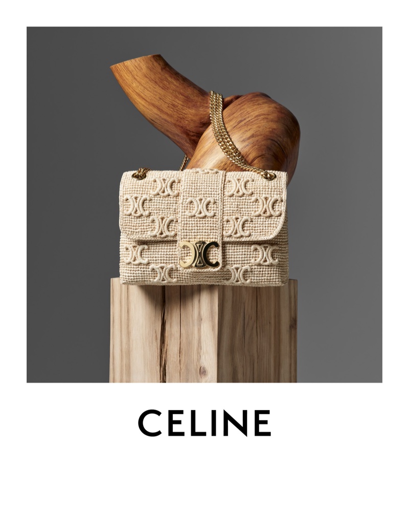 Rianne van Rompaey poses for Celine’s spring 2025 campaign Lensed By Hedi Slimane