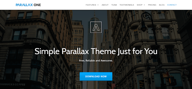 wordpress template parallax one