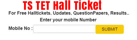 TS TET Hall Ticket 2022 download