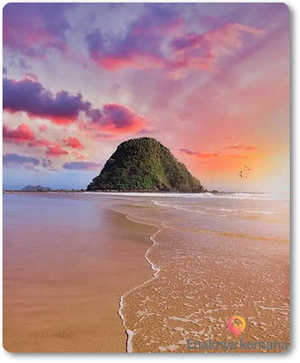 tempat-wisara-terindah-di-banyuwangi-pantai-pulau-merah pantai pulau merah
