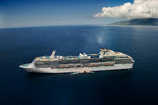 cruise ship; ocean