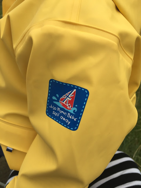 Sail Away logo on Jojo Maman Bebe Jacket